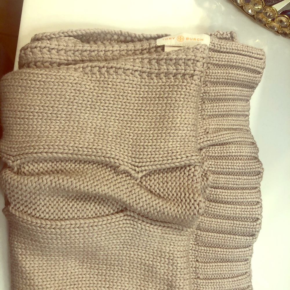 Tory Burch cable scarf